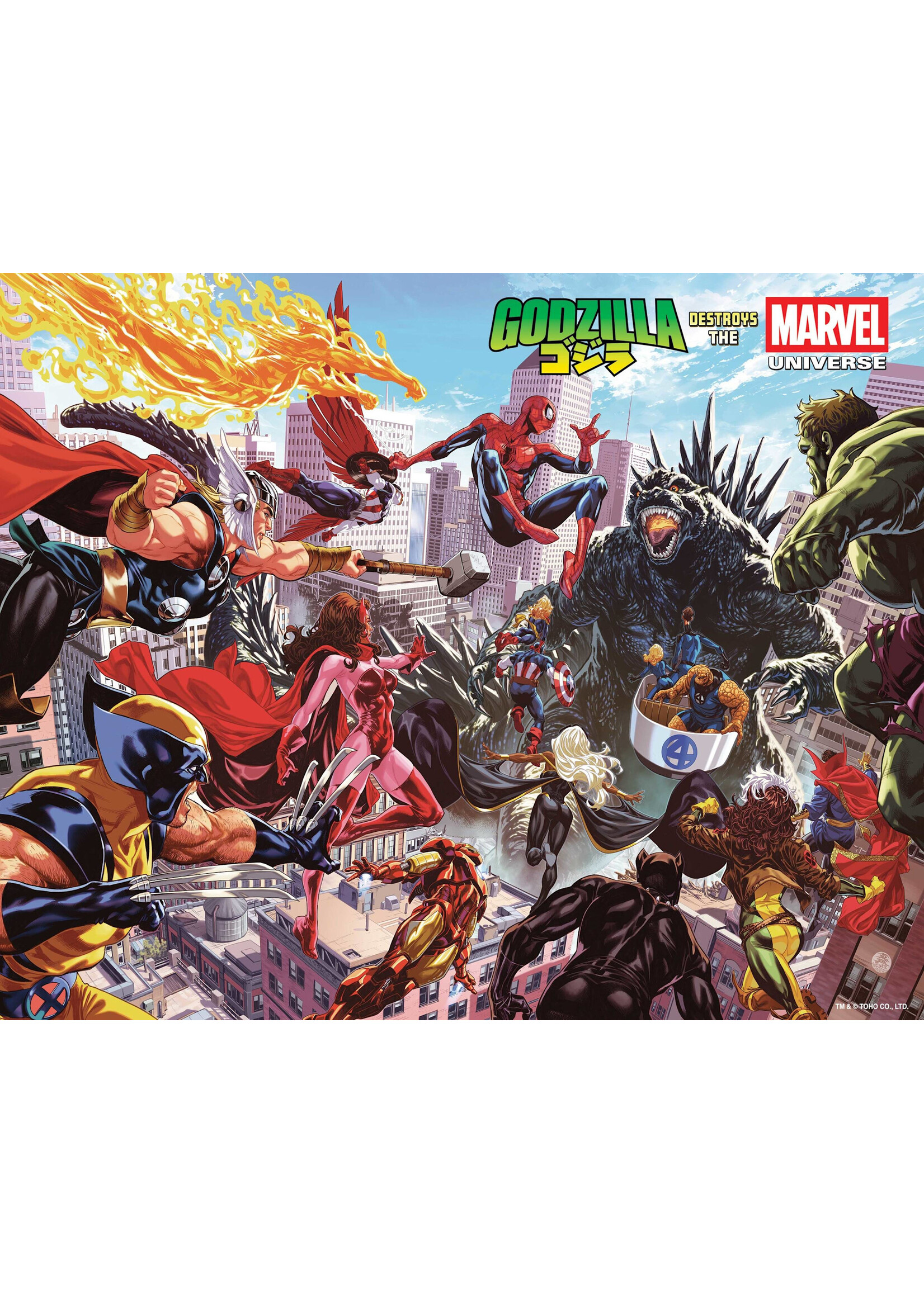MARVEL COMICS GODZILLA DESTROYS THE MARVEL UNIVERSE (2025) #1