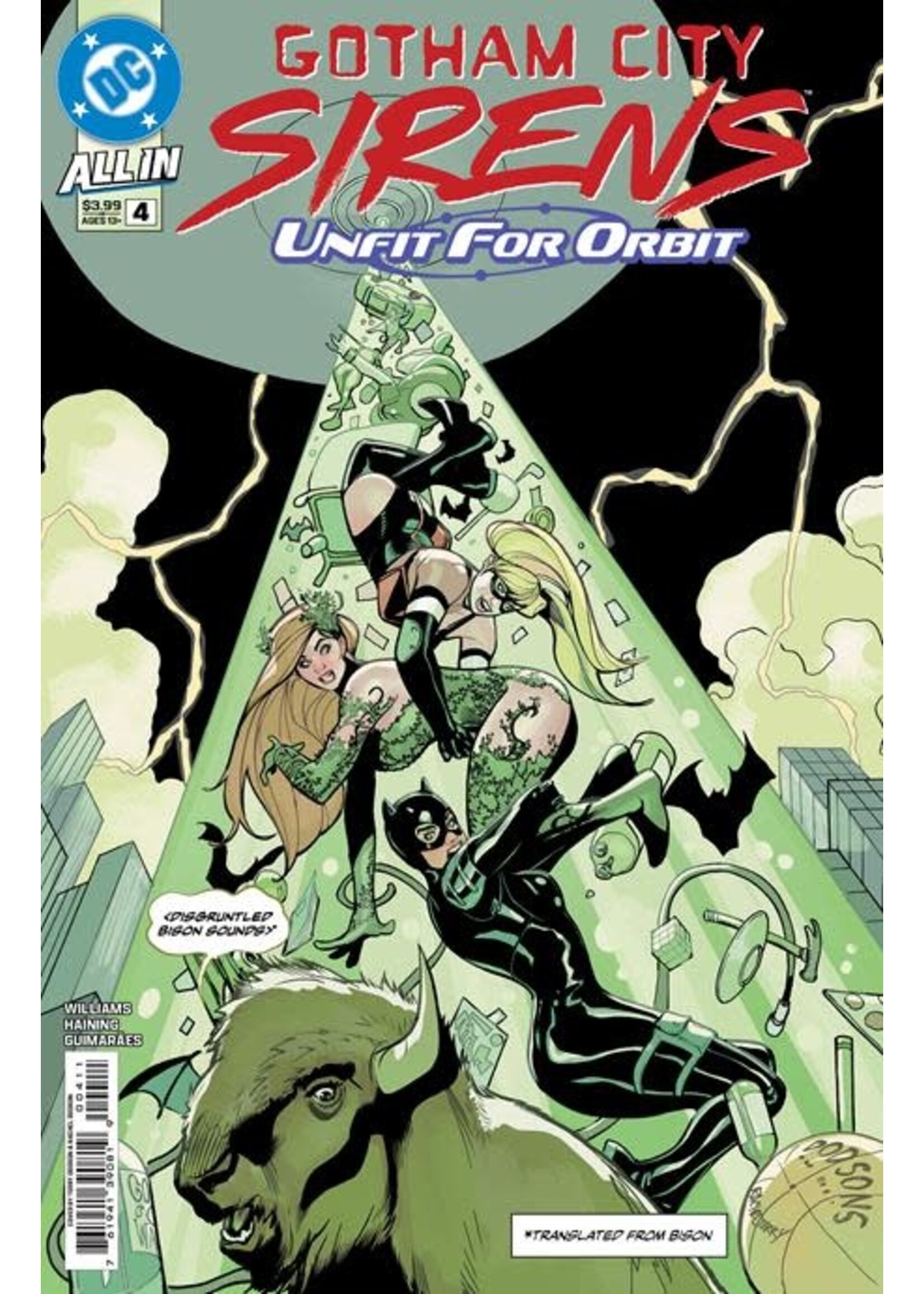DC COMICS GOTHAM CITY SIRENS UNFIT FOR ORBIT #4 (OF 5) CVR A DODSON