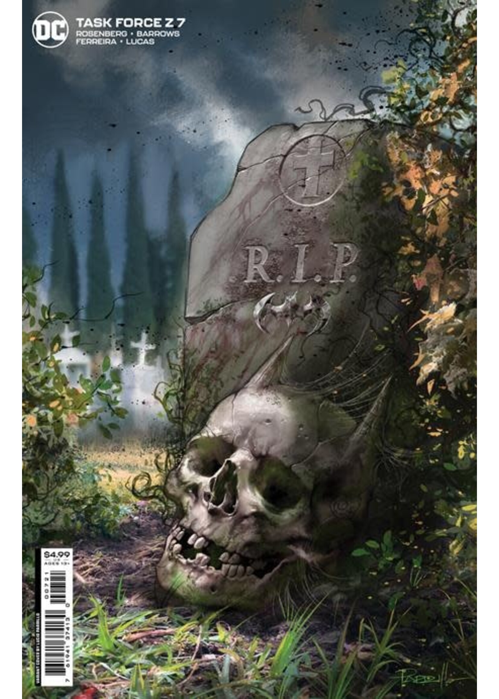 . TASK FORCE Z #7 CVR B PARRILLO CARD STOCK