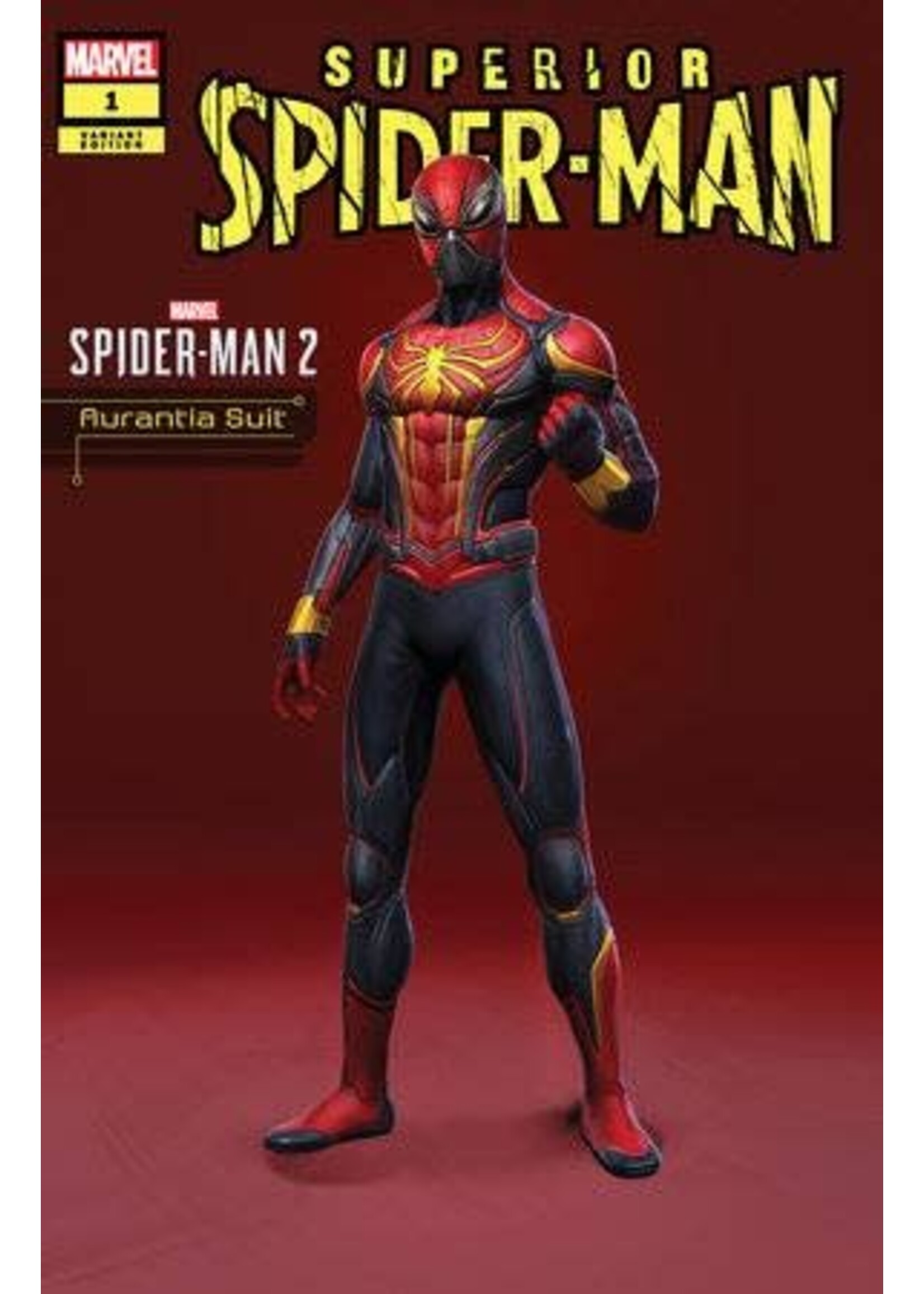 . SUPERIOR SPIDER-MAN (2023) #1 AURANTIA SUIT SPIDER-MAN 2 VAR