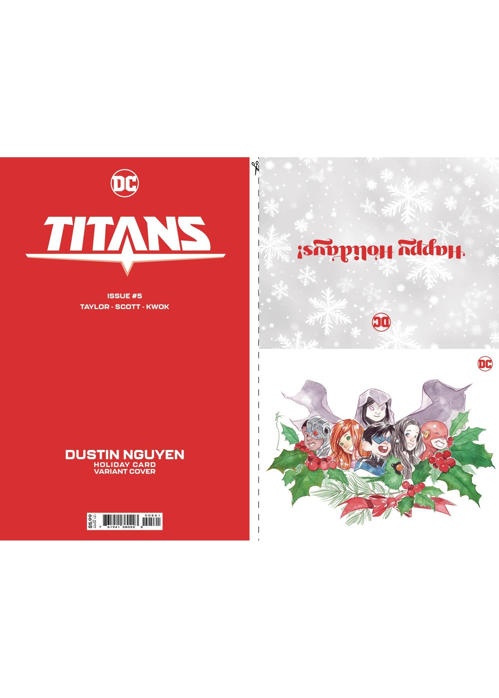 . TITANS (2023) #5 HOLIDAY CARD