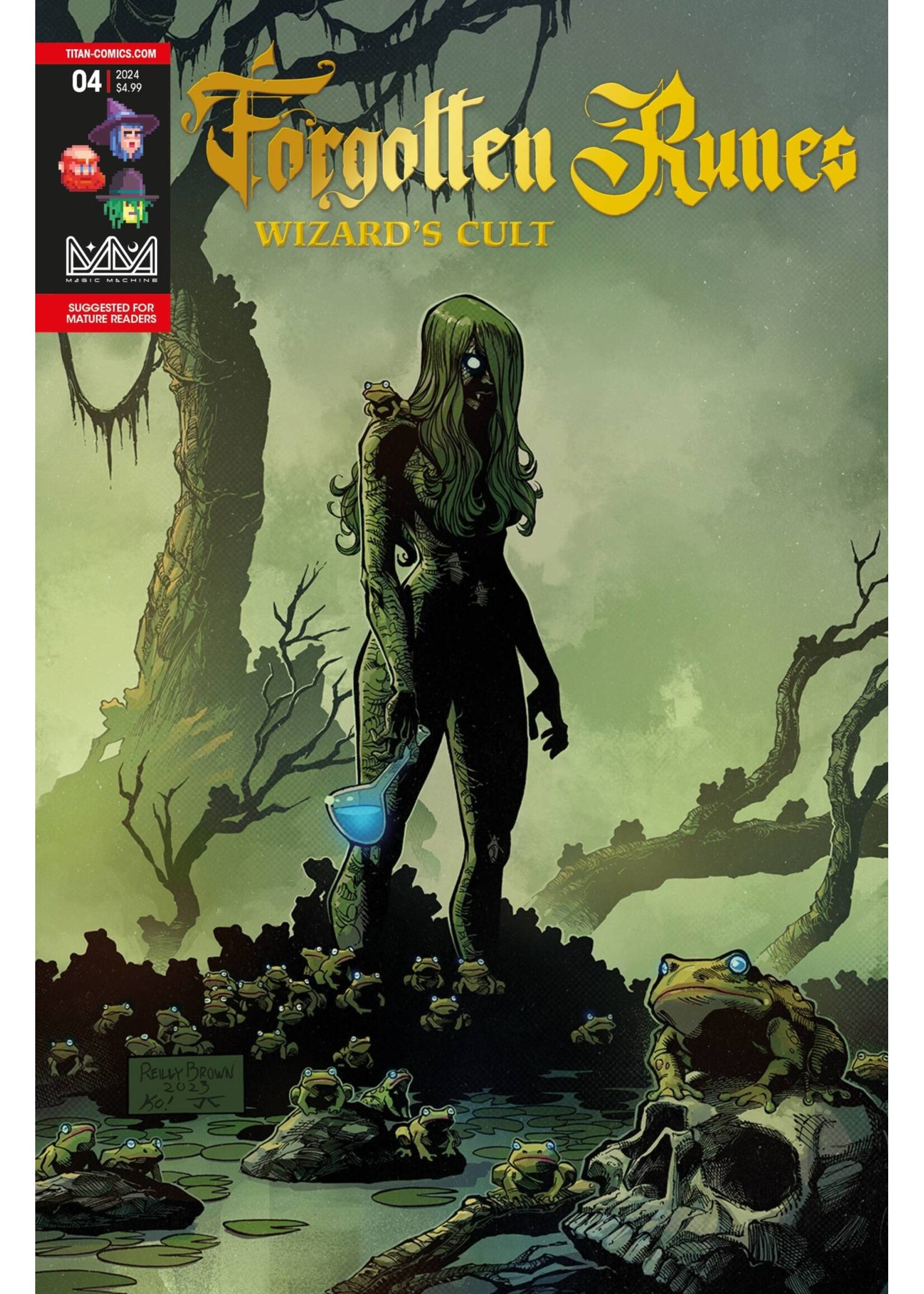 . FORGOTTEN RUNES WIZARDS CULT #4 (OF 10) CVR C BROWN