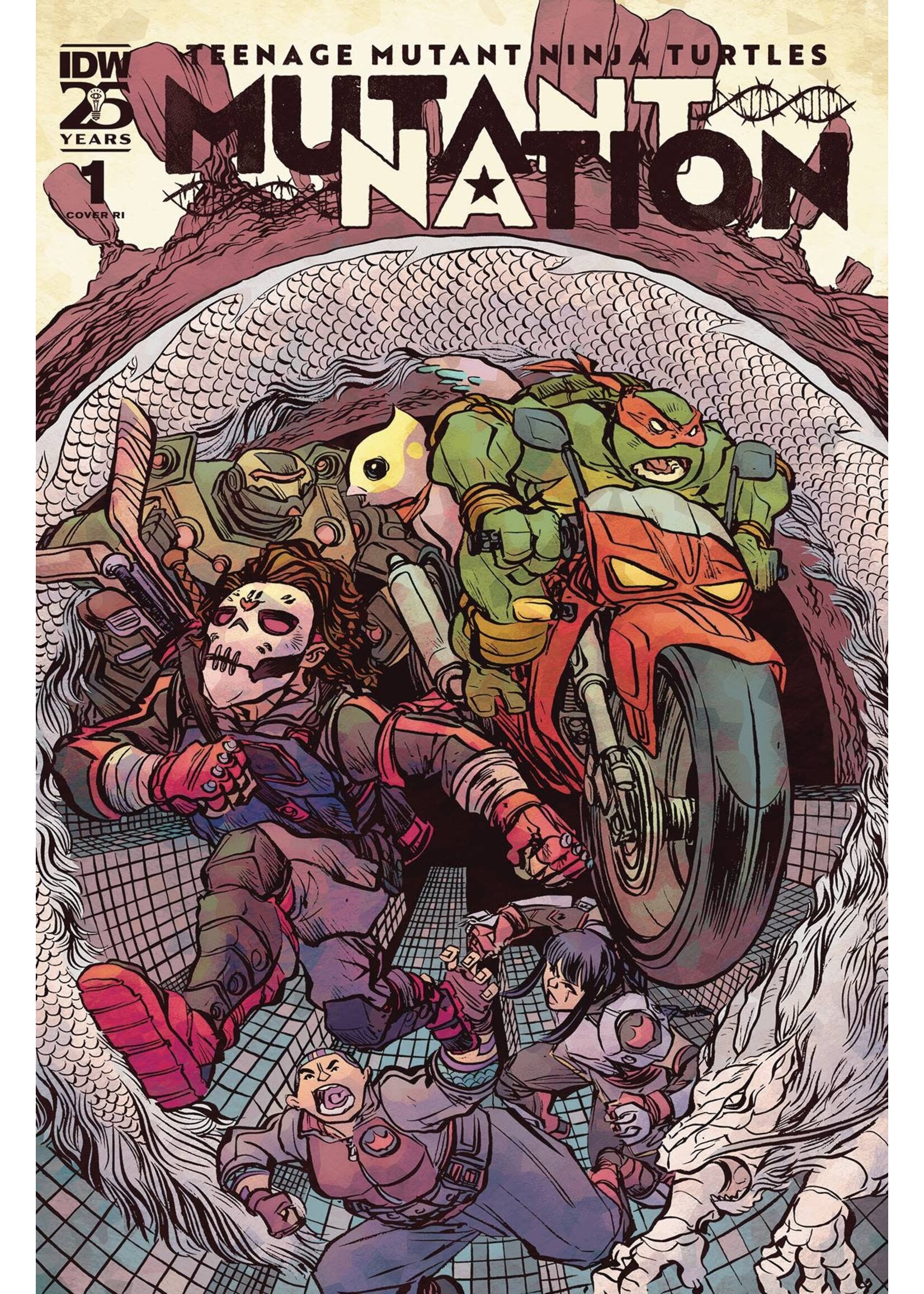 . TMNT MUTANT NATION #1 10 COPY LONERGAN