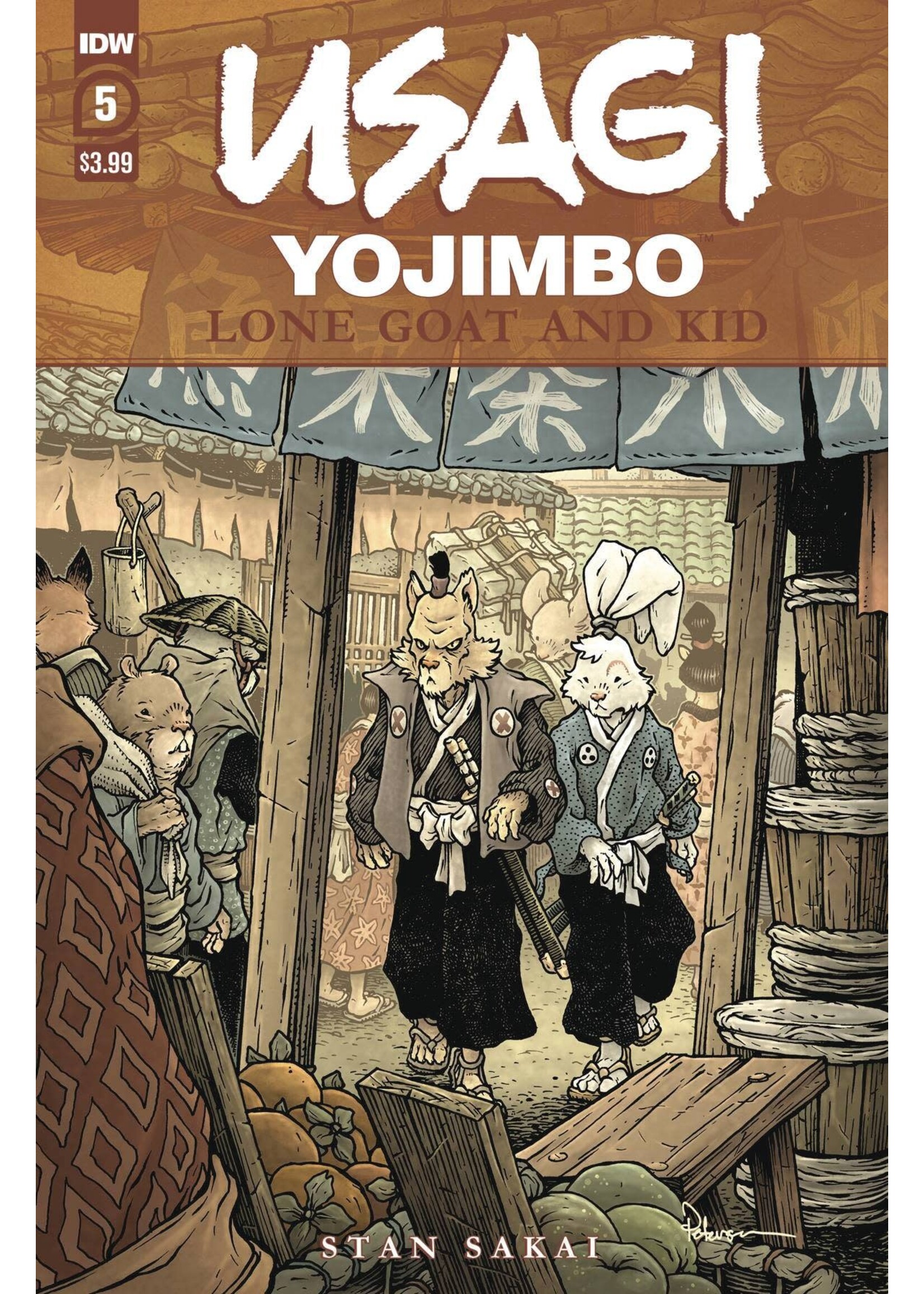 . USAGI YOJIMBO LONE GOAT AND KID #6 VARIANT A (PETERSEN)