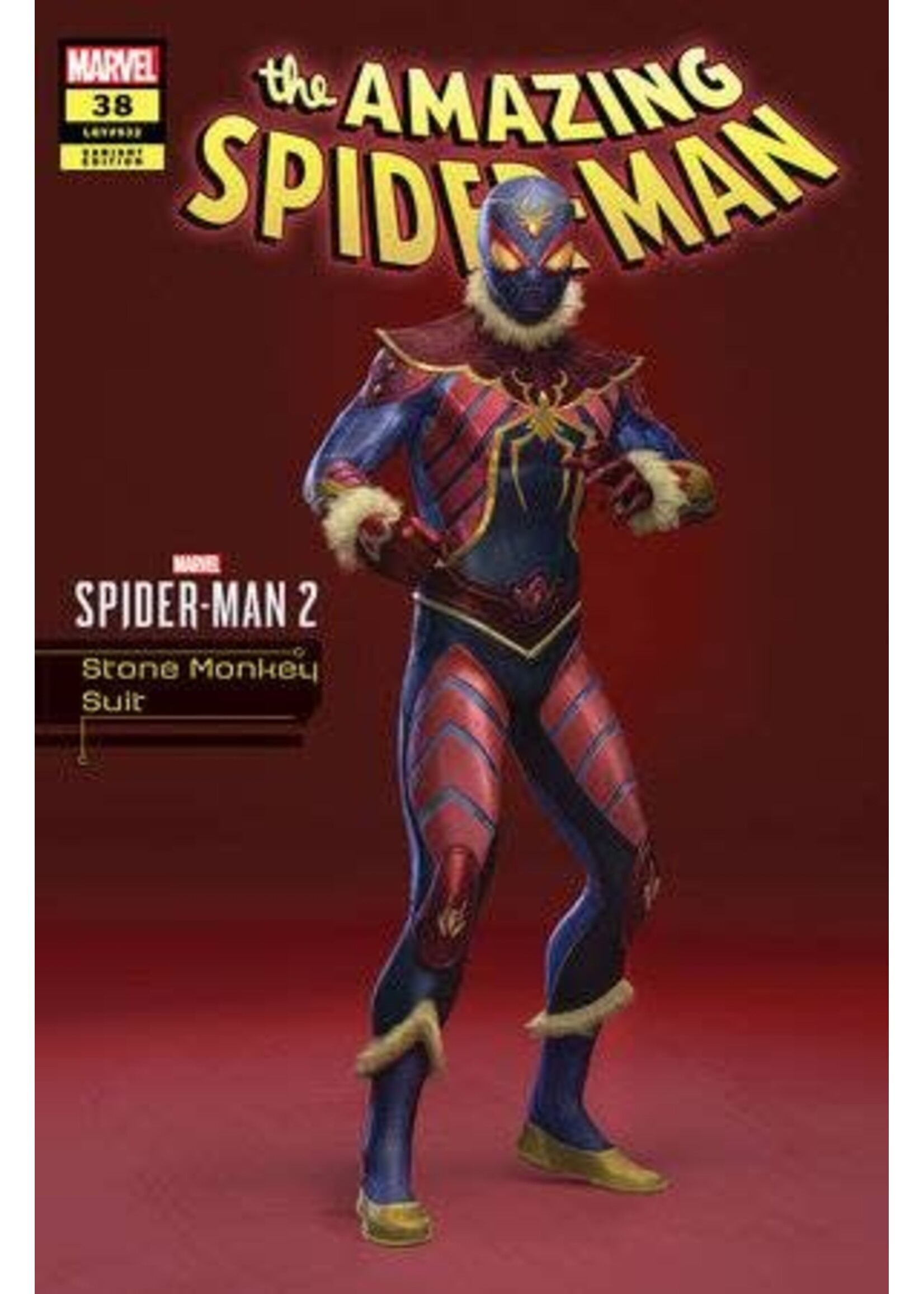 . AMAZING SPIDER-MAN (2022) #38 STONE MONKEY SUIT SPIDER-MAN 2 VAR