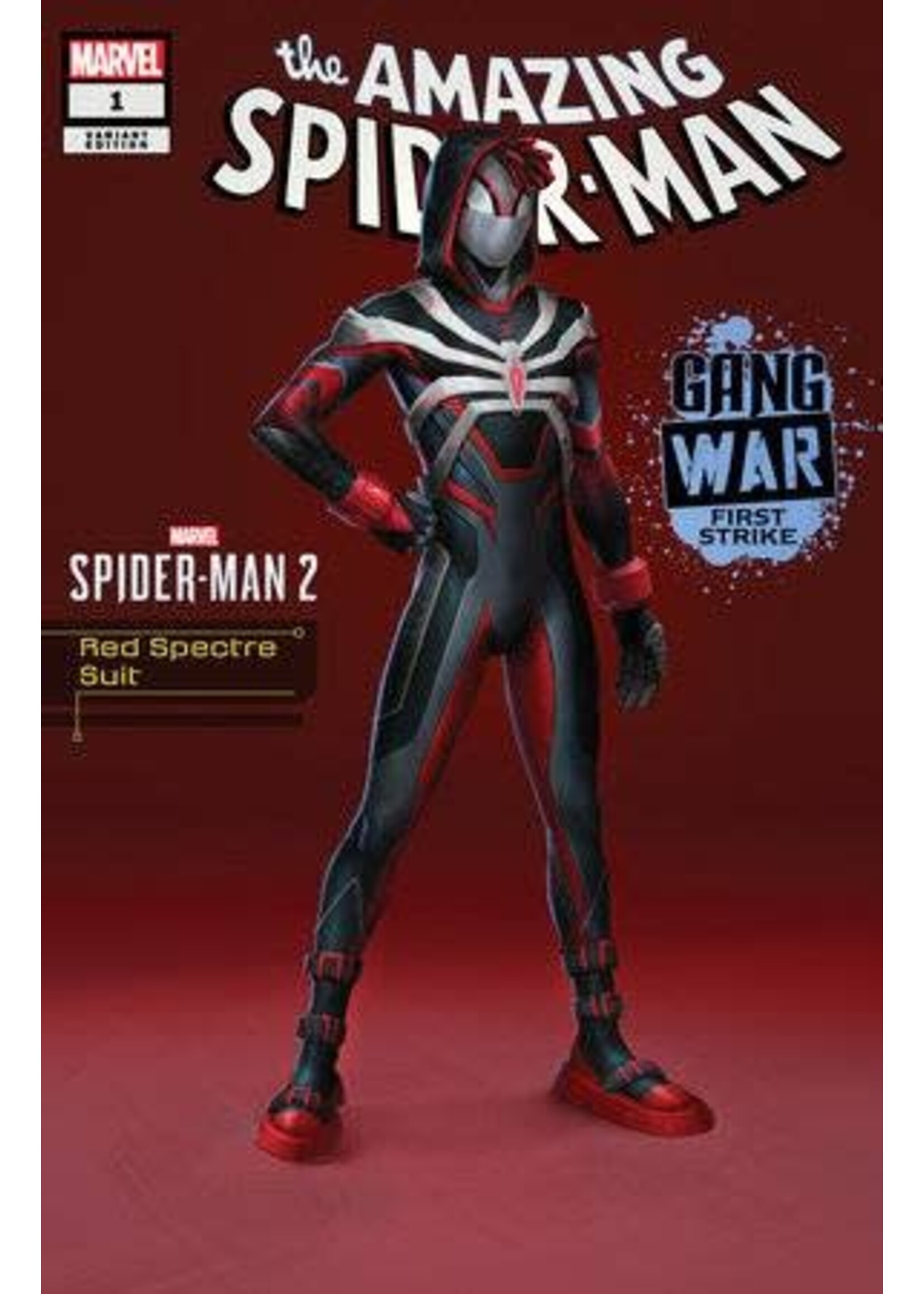 . AMAZING SPIDER-MAN GANG WAR FIRST STRIKE #1 RED SPECTRE SUIT SPIDER-MAN 2 VAR
