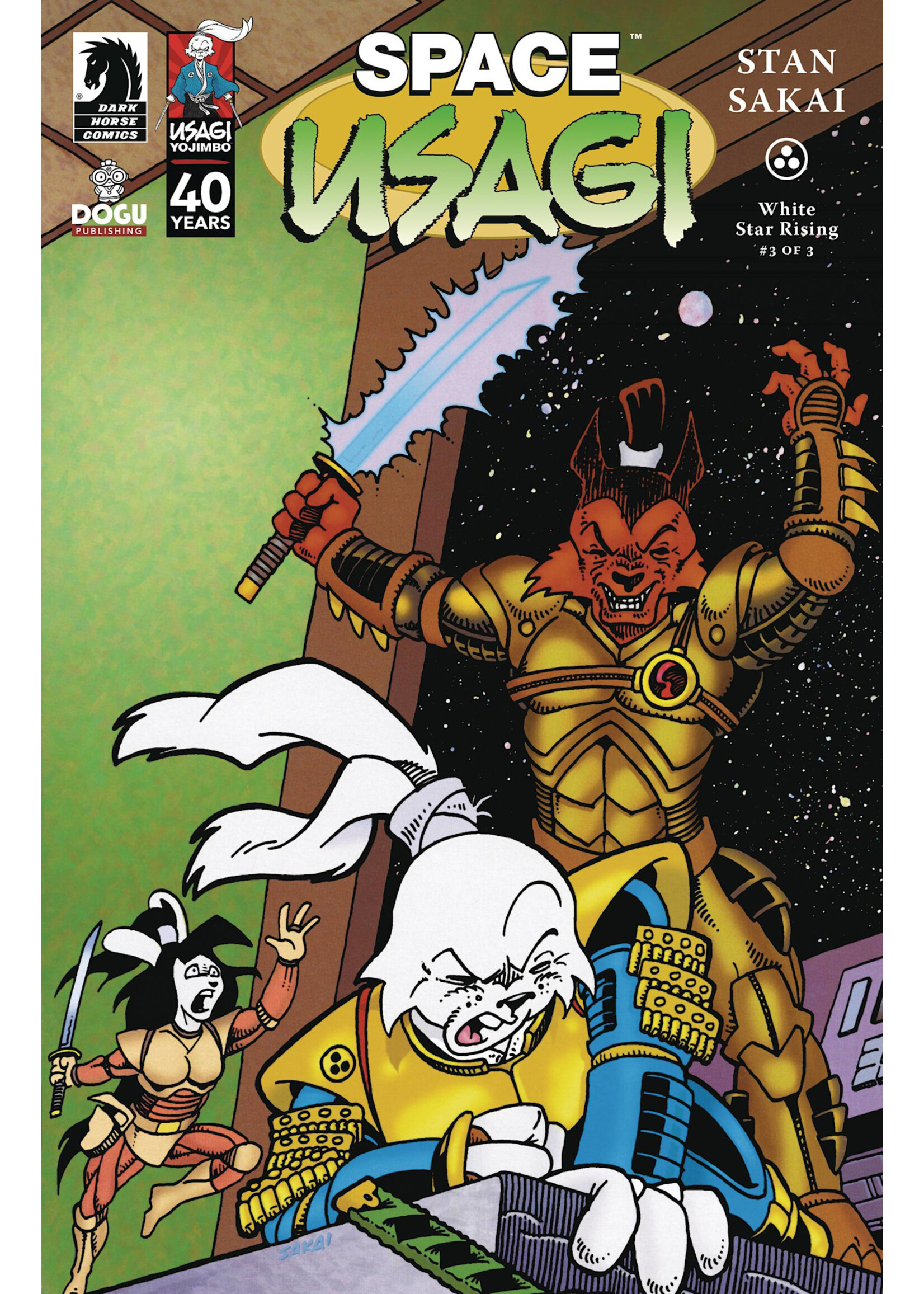 DARK HORSE SPACE USAGI WHITE STAR RISING #3 CVR A SAKAI