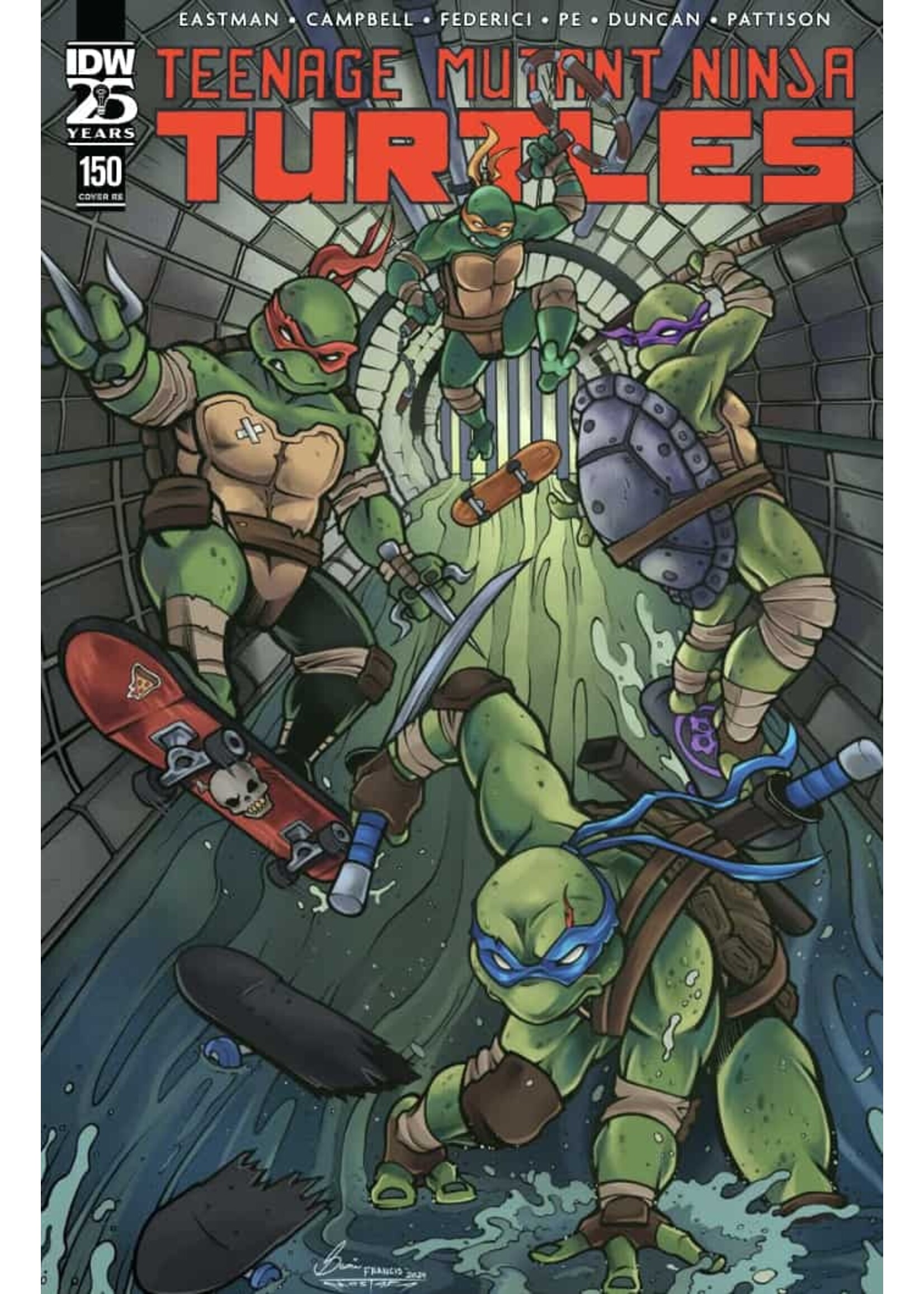 . TMNT ONGOING #150 CVR RE by SAMI FRANCIS (YEG)