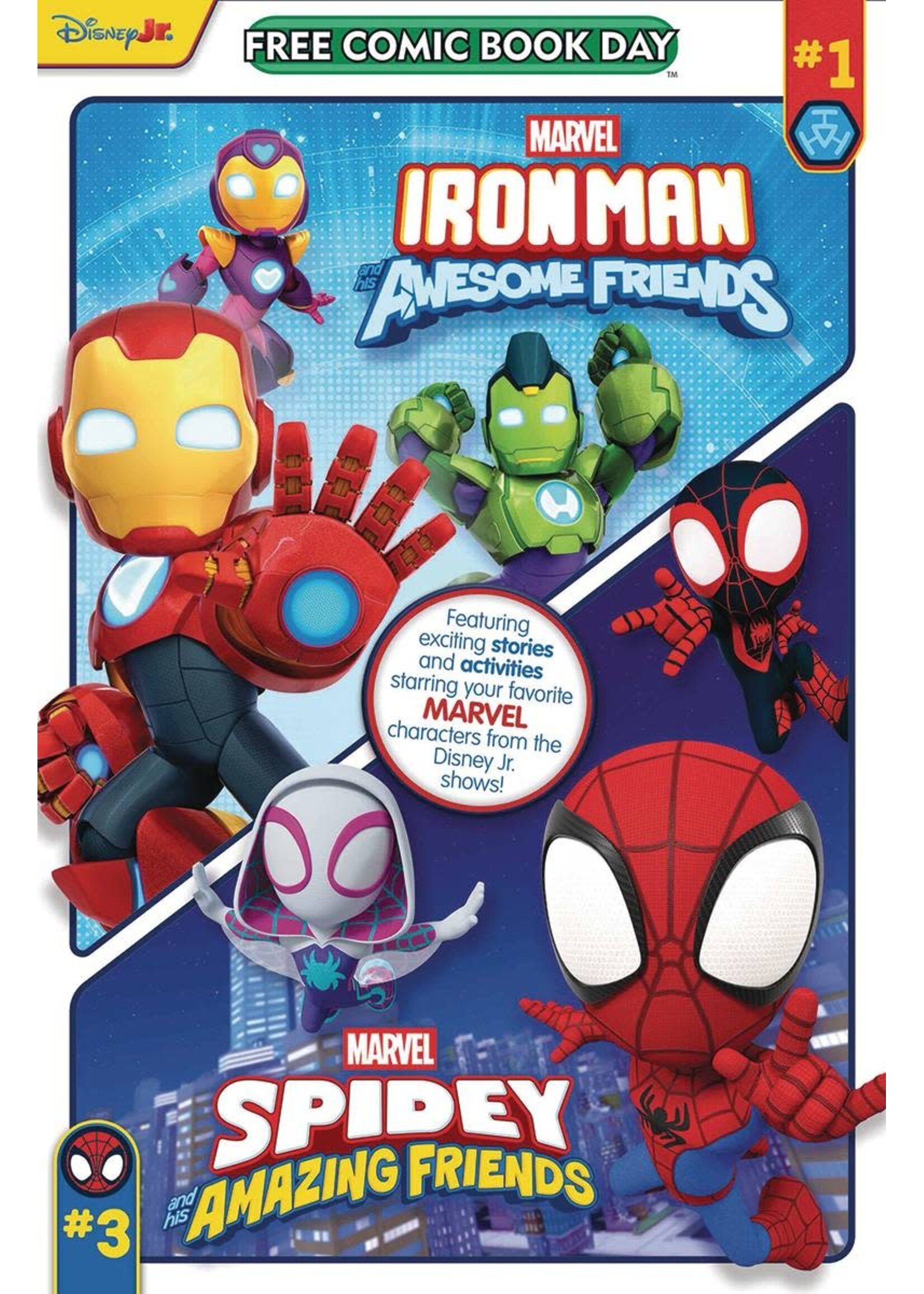 . FCBD 2025 IRON MAN & HIS AWESOME FRIENDS/SPIDEY & HIS AMAZING FRIENDS #1 (BUNDLE OF 20)