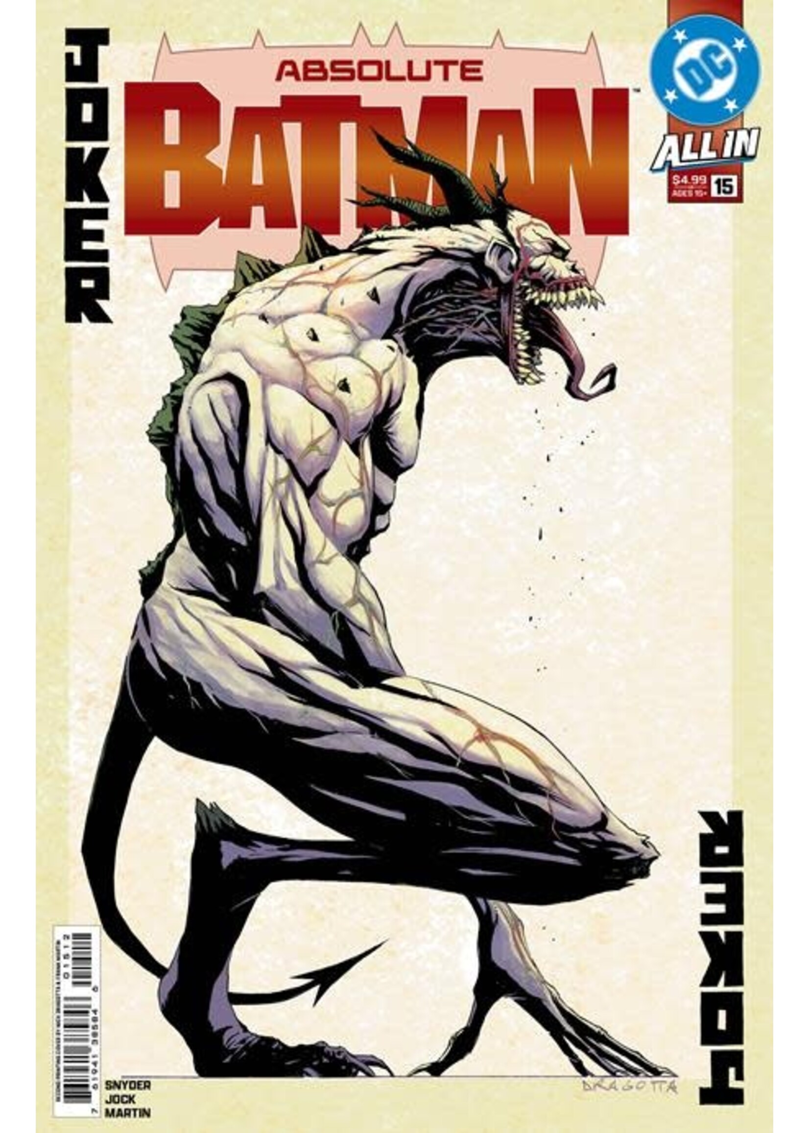 DC COMICS ABSOLUTE BATMAN (2024) #15 2ND PRINT CVR A Dragotta