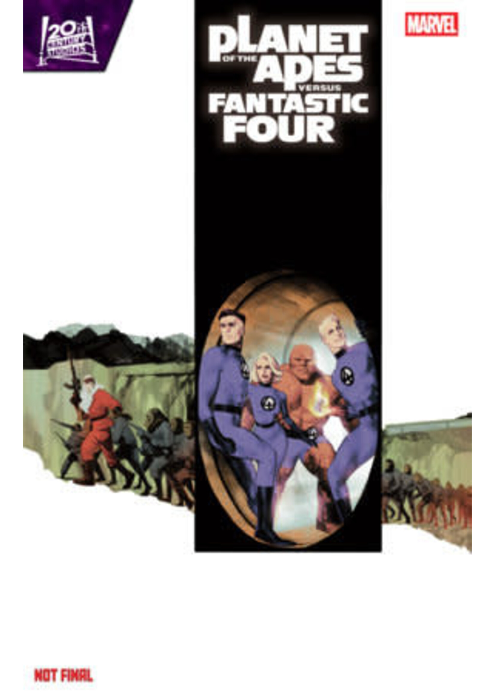 MARVEL COMICS PLANET OF THE APES VS. FANTASTIC FOUR (2026) #2 DAVI GO MOVIE HOMAGE