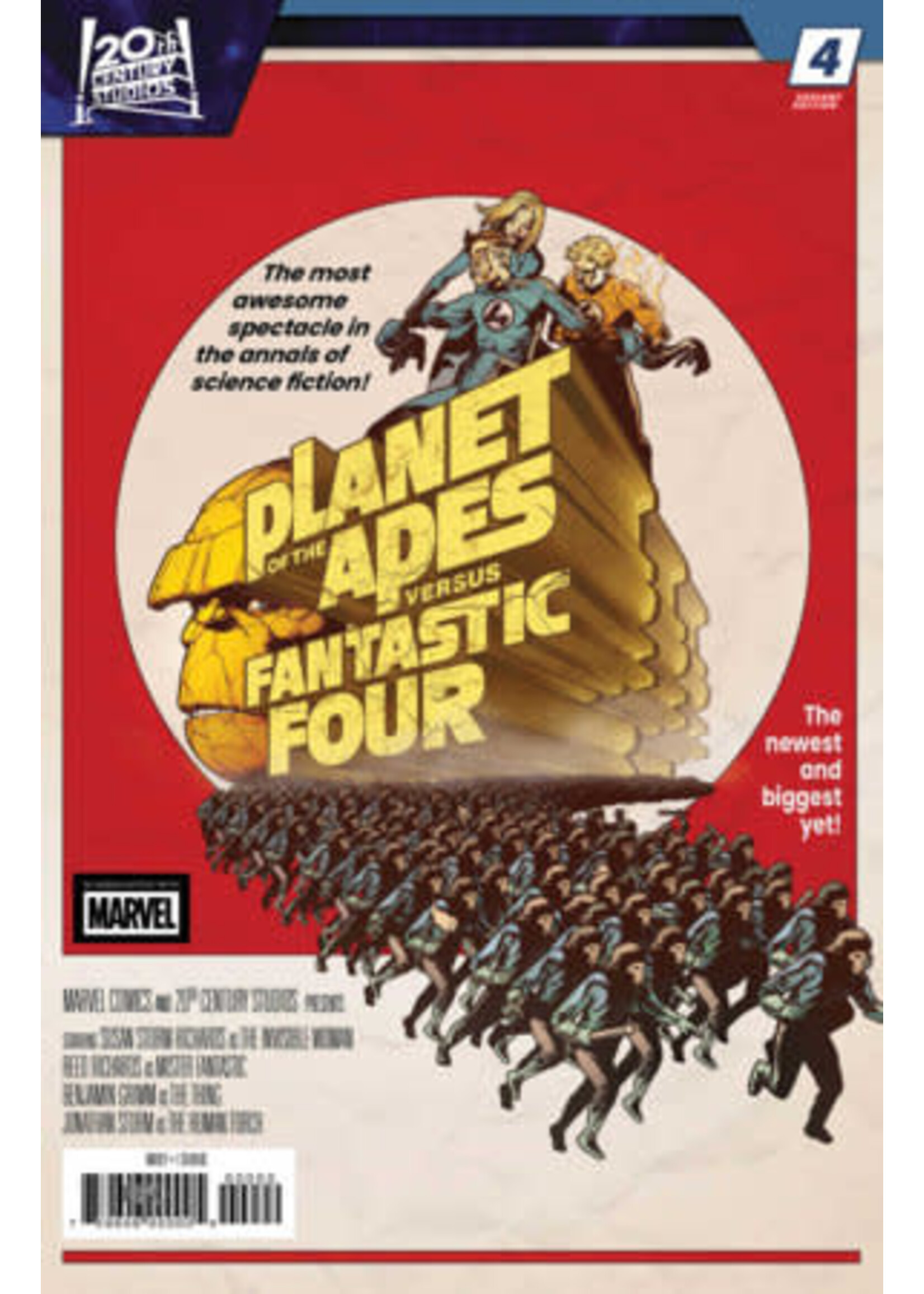 MARVEL COMICS PLANET OF THE APES VS. FANTASTIC FOUR (2026) #4 HOMAGE