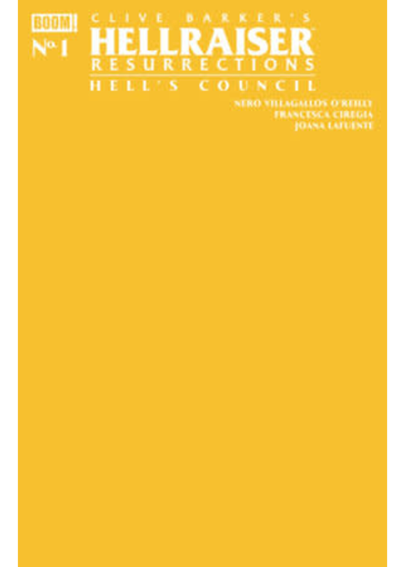 BOOM! STUDIOS HELLRAISER RESURRECTIONS HELL'S COUNCIL (2026) #1 CVR C