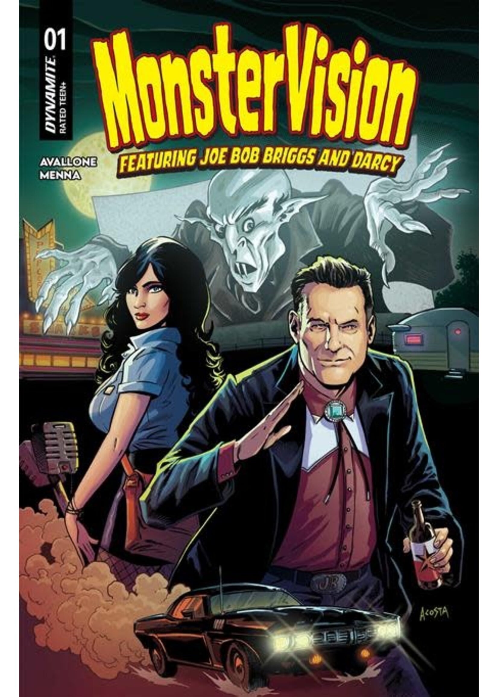 DYNAMITE MONSTERVISION FEATURING JOE BOB BRIGGS AND DARCY (2026) #1 ASHCAN