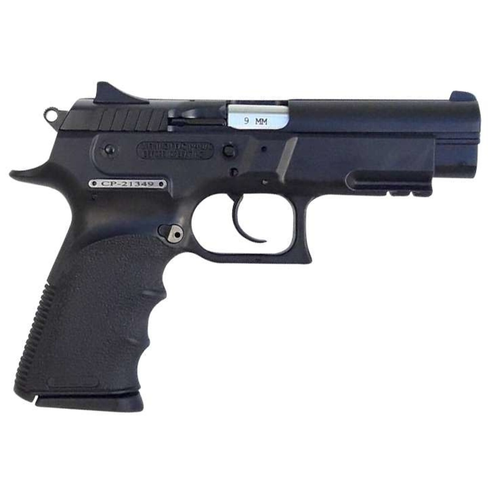 BUL Armory Bul Armory Cherokee Full Size Frame 9mm Luger 17+1, 4.45" Stainless Steel Barrel, Black Oxide Serrated Steel Slide, Black Oxide Polymer Frame w/Beavertail & Picatinny Rail, Black Finger Groove Grip