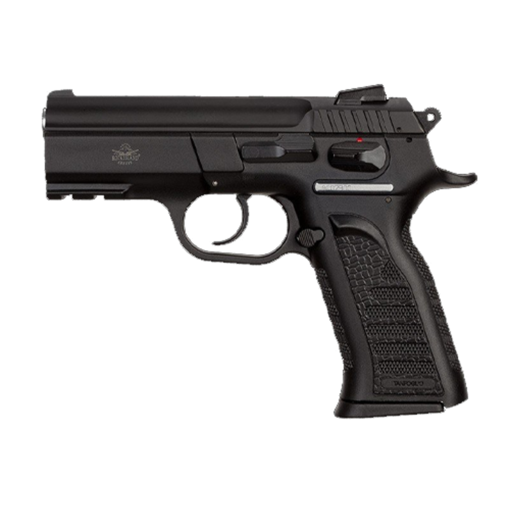 Armscor Rock Island MAPP FS 9mm Luger Caliber with 4.40" Barrel, 16+1 Capacity, Overall Black Parkerized Finish, Picatinny Rail/Beavertail Frame, Serrated Steel Slide & Black Polymer Grip