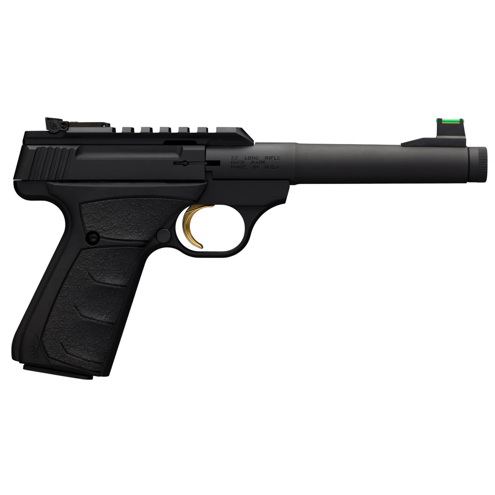 Browning Browning Buck Mark Plus Camper SR 22 LR 10+1 6" Steel Threaded Barrel, Matte Black Optic Ready/Serrated Steel Slide & Aluminum Frame, Black Ultragrip FX Grips