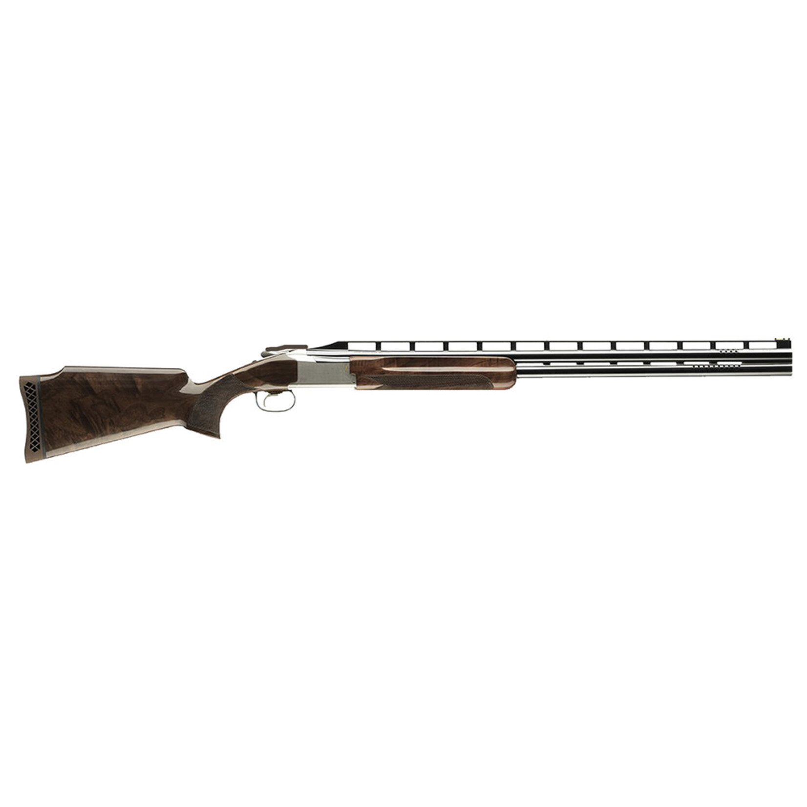 Browning Browning Citori 725 Trap 12 Gauge 32" Barrel 2.75" 2rd, Blued Ported Barrels, Silver Nitride Finished Engraved Receiver With Gold Accents, Gloss Black Walnut Stock With Monte Carlo Comb