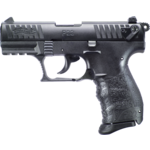 Walther Arms Walther Arms P22Q 22 LR 10+1 3.42" Black Steel Threaded Barrel, Matte Black Tenifer Serrated Slide, Black Polymer Frame w/Picatinny Rail, Black w/Interchangeable Backstrap Grip, Manual Thumb Safety, Ambidextrous