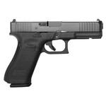 GLOCK Glock G17 Gen5 MOS Full Size 9mm Luger 17+1 4.49" Black GMB Barrel, Black nDLC MOS Cut/Serrated Slide, Black Polymer Frame w/Accessory Rail, Black Textured w/Interchangeable Backstrap Grip, Ambidextrous