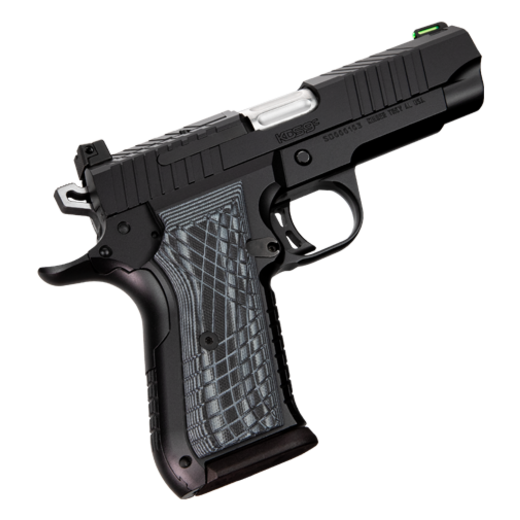 Kimber Kimber KDS9c 1911 Black 9mm Stainless Steel Slide Aluminum Frame Optics Ready 15rd magazine