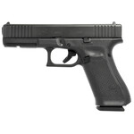 GLOCK Glock G17 Gen5 9mm Luger 4.49" 17+1 Overall Black Finish with nDLC Steel with Front Serrations Slide, Rough Texture Interchangeable Backstraps Grip & Fixed Sights (US Made)