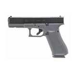 GLOCK Glock G17 Gen5 9mm Luger 4.49" 17+1 Overall Gray Frame with nDLC Steel with Front Serrations Slide, Rough Texture Interchangeable Backstraps Grip & Fixed Sights