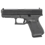 GLOCK Glock G19 Gen5 Compact 9mm Luger Caliber with 4.02" Glock Marksman Barrel, 15+1 Capacity, Overall Black Finish, Serrated nDLC Steel Slide, Rough Texture Interchangeable Backstraps Grip & Fixed Sights (US Made)