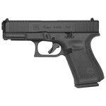 GLOCK Glock G19 Gen5 Compact 9mm Luger 4.02" 15+1 Overall Black Finish with nDLC Steel with Front Serrations Slide, Rough Texture Interchangeable Backstraps Grip & Fixed Sights
