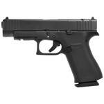 GLOCK Glock G48 Compact MOS 9mm Luger Caliber with 4.17" Glock Marksman Barrel, 10+1 Capacity, Overall Black Finish, Serrated/MOS Cut nDLC Steel Slide, Rough Texture Beavertail Polymer Grip & Fixed Sights