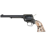 Heritage Manufacturing Heritage Mfg Rough Rider 22 LR Caliber with 6.50" Barrel, 6rd Capacity Cylinder, Overall Black Metal Finish & Ivory with Etched Deadman's Hand Grip