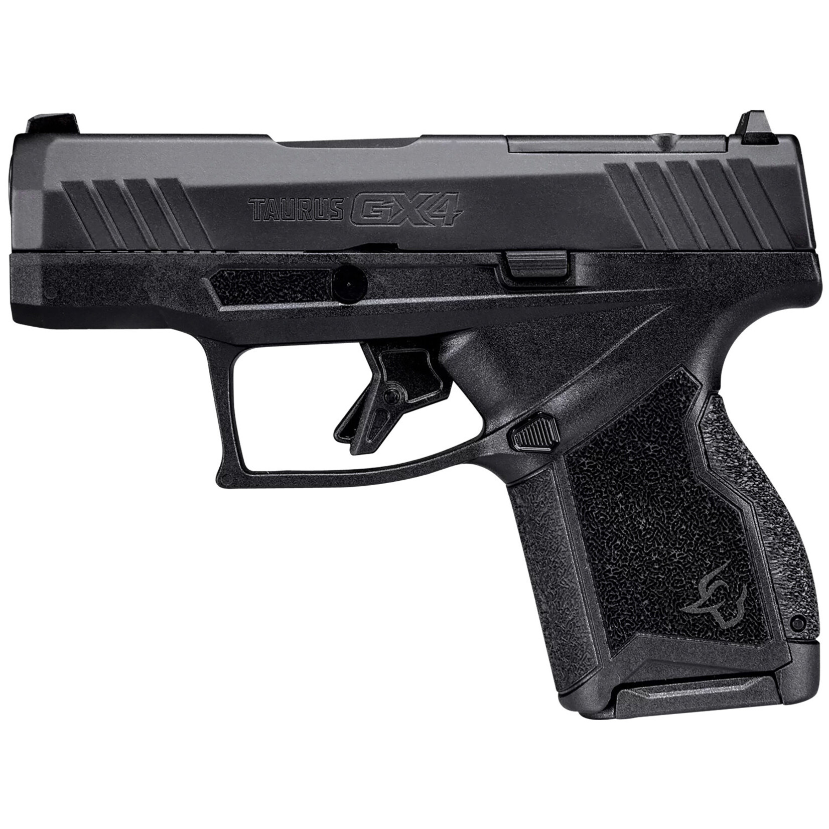 Taurus Taurus GX4 T.O.R.O. Micro-Compact Frame 9mm Luger 10+1/13+1, 3.06" Satin Black DLC Stainless Steel Barrel, Black Nitride Optic Cut/Serrated Alloy Steel Slide, Matte Black Polymer Frame, Black w/Interchangeable Backstrap Grip, Loaded Chamber Indi