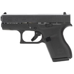 GLOCK Glock G42 Sub-Compact 380 ACP 6+1 3.25" Black Polygonal Rifled Barrel, Matte Black Serrated Slide, Black Polymer Frame, Black Textured Polymer Grip, USA Made