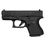 GLOCK Glock G26 Gen5 Subcompact 9mm Luger Caliber with 3.43" Glock Marksman Barrel, 10+1 Capacity, Overall Black Finish, Serrated Trigger Guard Frame, Serrated nDLC Steel Slide, Rough Texture Interchangeable Backstraps Grip & Fixed Sights (US Made)