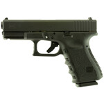 GLOCK Glock G19 Gen3 Compact 9mm Luger 15+1 4.02" Black Steel Barrel, Matte Black Serrated Slide, Black Polymer Frame w/Accessory Rail, Black Finger Grooved Polymer Grip, USA Made