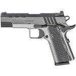 Springfield Armory Springfield Armory  1911 Emissary 45 ACP Caliber with 4.25" Barrel, 8+1 Capacity, Stainless Steel Finish Beavertail Frame, Tri-Top Cut Blued Carbon Steel Slide & Black VZ Thin-Line G10 Grip