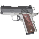 Springfield Armory Springfield Armory 1911 Ronin EMP 9mm Luger 9+1 3" Bull Barrel, Satin Aluminum Cerakote Frame w/Beavertail, Serrated Blued Carbon Steel Slide, Reduced Grip Radius, Hybrid Smooth/Checkered Textured Wood Grip