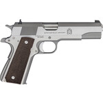 Springfield Armory Springfield Armory 1911 Mil-Spec Defend Your Legacy 45 ACP 7+1, 5" Satin Stainless Steel Match Grade Barrel, Stainless Serrated Slide, Stainless Steel Frame w/Beavertail, Checkered Wood Grip, Right Hand