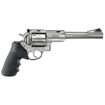 Ruger Ruger  Super Redhawk 454 Casull 7.50" Integrated Base Barrel 6rd Cylinder, Satin Stainless Steel, Hogue Tamer Monogrip, T Bar Safety, Optics Ready
