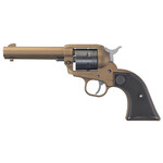 Ruger Ruger Wrangler 22 LR 6 Shot 4.62" Burnt Bronze Cerakote Barrel, Black Cerakote Cylinder, Burnt Bronze Cerakote Frame Black Checkered Polymer Grips