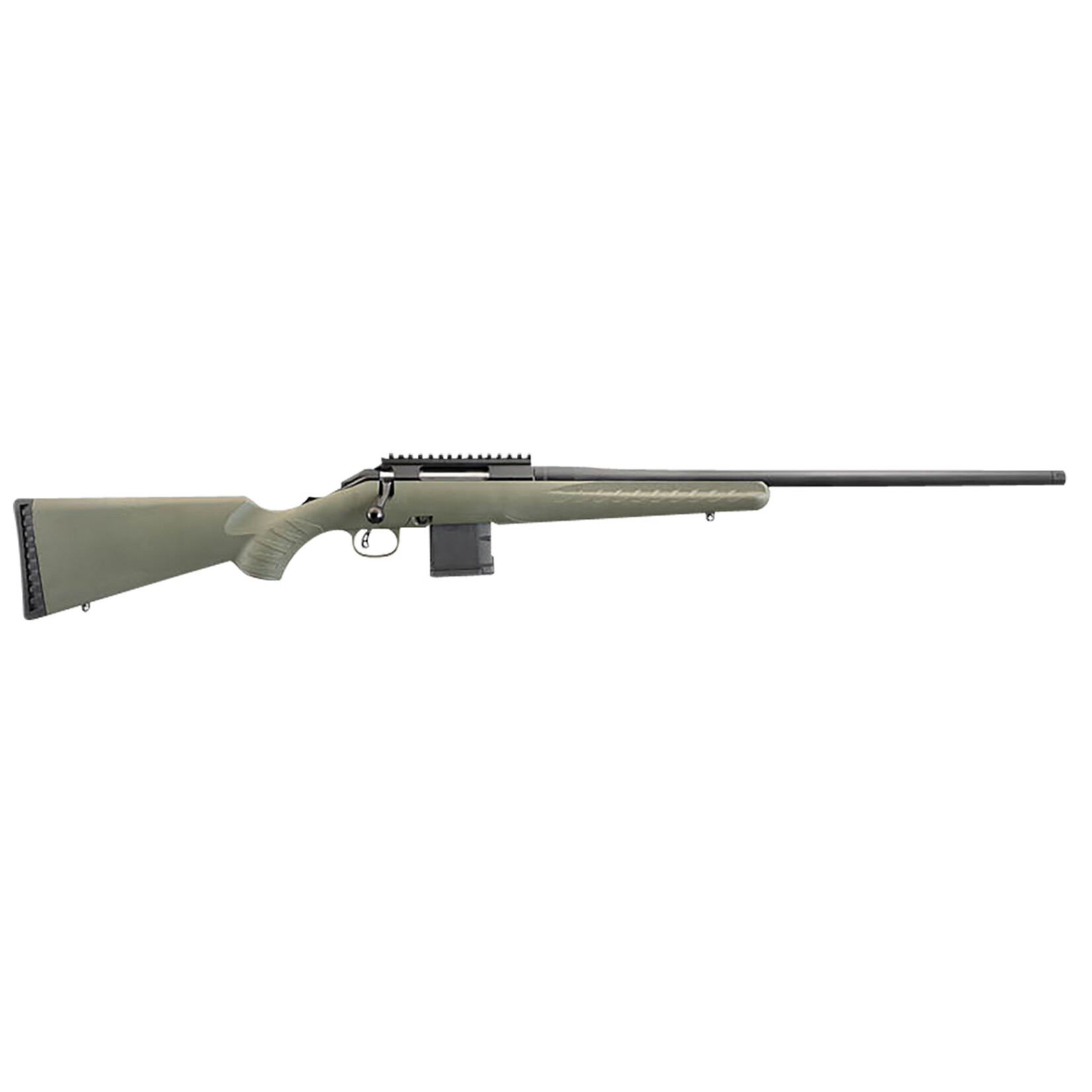 Ruger Ruger American Predator 223 Rem 10+1 22" Threaded Barrel, Matte Black Alloy Steel, Moss Green Synthetic Stock, AR-Style Magazine, Optics Ready