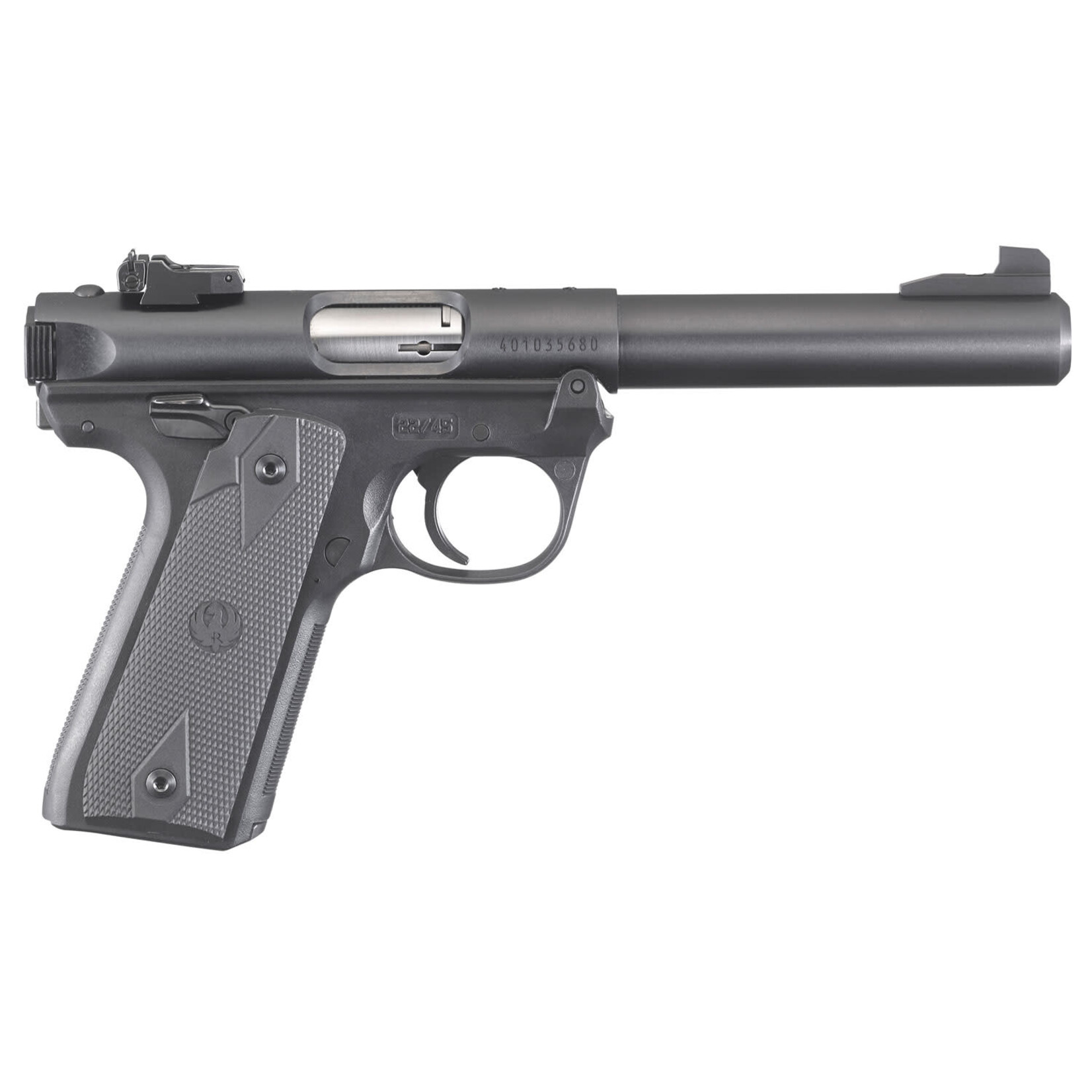Ruger Ruger Mark IV 22/45 22 LR 5.50" 10+1 Blued Blued Steel Slide Checkered Black Polymer Grip
