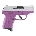 Ruger Ruger EC9s 9mm Luger Black Oxide Alloy Steel 3.12" Barrel 7+1, Purple High Performance Glass-Filled Nylon Frame, Aluminum Cerakote Hardened Steel Slide, Manual Safety