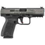 Canik Canik TP9SF Elite 9mm Luger Caliber with 4.19" Caliber, 15+1 Capacity, Black Finish with Picatinny Rail Frame, Serrated Tungsten Gray Cerakote Steel Slide & Interchangeable Backstrap Grip