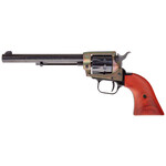 Heritage Manufacturing Heritage Mfg Rough Rider 22 LR 9 Shot, 6.50" Black Steel Barrel, Simulated Case Hardened Zinc Alloy Frame, Black Cylinder, Cocobolo Grip, Hammer/Thumb Safety, Exposed Hammer