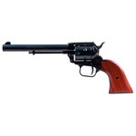 Heritage Manufacturing Heritage Mfg Rough Rider 22 LR 6 Shot, 6.50" Black Steel Barrel, Black Zinc Alloy Frame, Black Cylinder, Cocobolo Grip, Hammer/Thumb Safety, Exposed Hammer