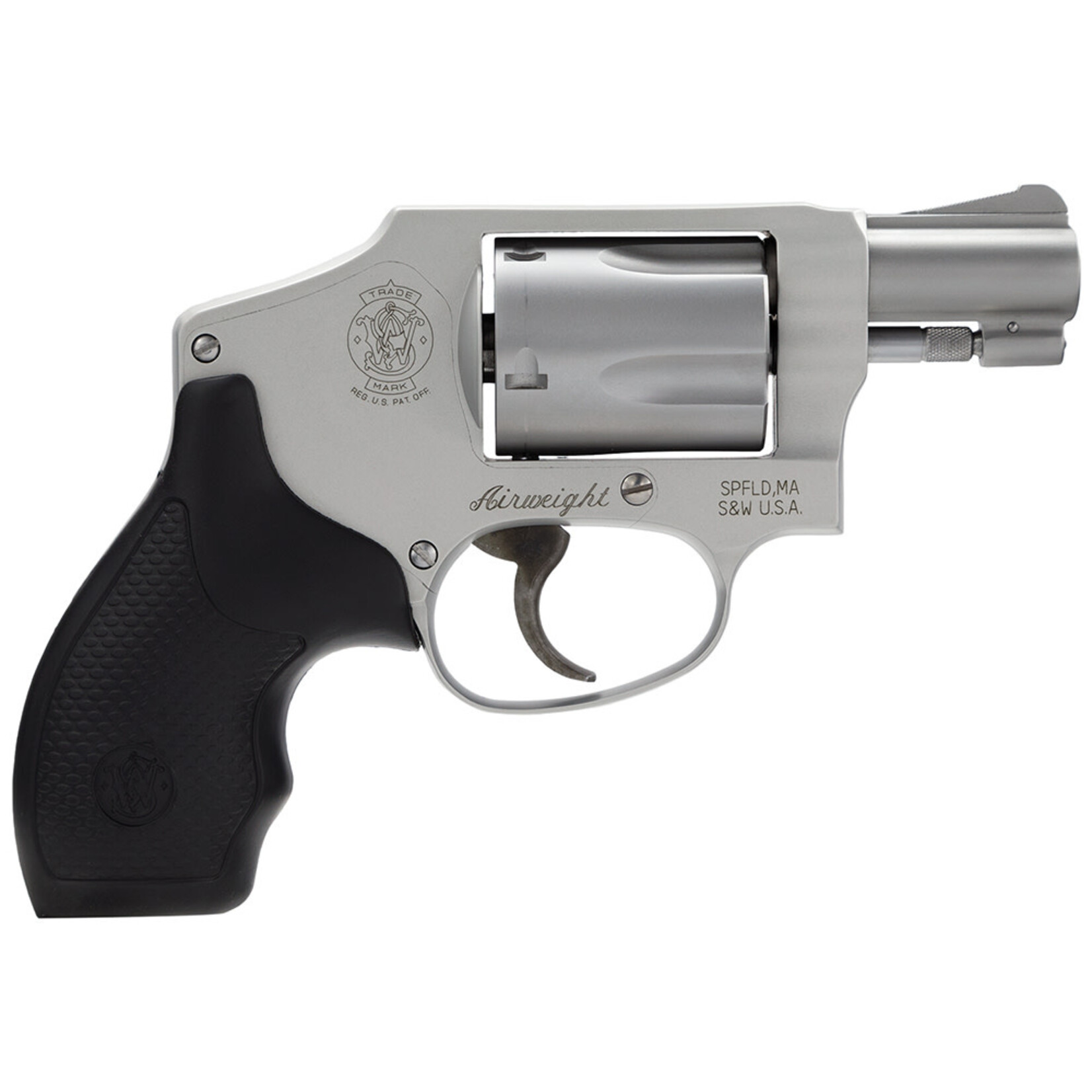 Smith & Wesson Smith & Wesson Model 642 Airweight 38 S&W Spl +P 5 Shot 1.88 Stainless Steel Barrel/Cylinder, Matte Silver Aluminum Alloy J-Frame, Polymer Grip, Internal Lock