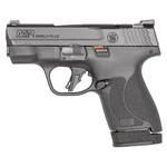 Smith & Wesson Smith & Wesson M&P Shield Plus Micro-Compact Frame 9mm Luger 10+1/13+1, 3.10" Black Armornite Stainless Steel Barrel, Black Armornite Optic Cut/Serrated Stainless Steel Slide, Matte Black Polymer Frame, Tritium Night Sights, No Safety