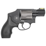 Smith & Wesson Smith & Wesson Model 340 Personal Defense 357 Mag Or 38 S&W Spl +P 1.88" Black Stainless Steel Barrel, 5rd Titanium Cylinder, Black Scandium Alloy J-Frame, HiViz Fiber Optic Green Front Sight, Internal Lock