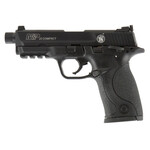 Smith & Wesson Smith & Wesson M&P 22 Compact Frame 22 LR 10+1, 3.50" Black Steel Threaded Barrel, Black Armornite Serrated Aluminum Slide, Black Polymer Frame w/Picatinny Rail Frame, Black Textured Grip, Ambidextrous Manual Safety, Right Hand